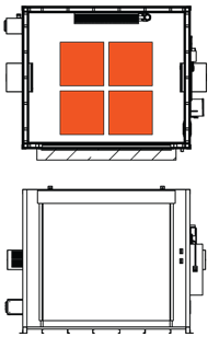 TS1412 Tote Storage Capacity Diagram