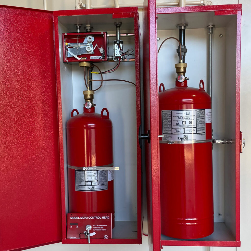 Hazmat Storage Fire Suppression System