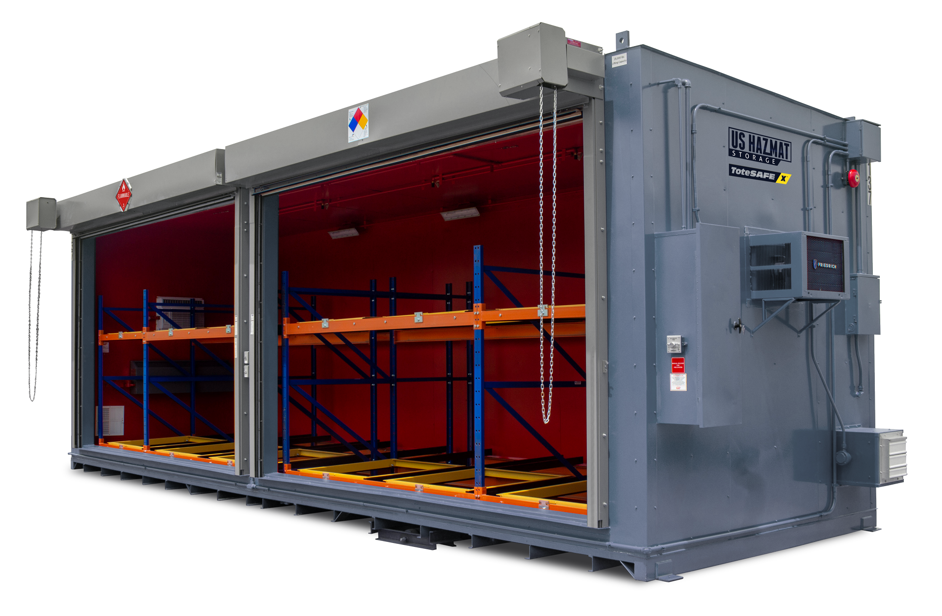 Hazmat Storage Tote Safe cutout