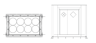 6' x 10' Chemical Drum Storage Barrel Capacity Diagram