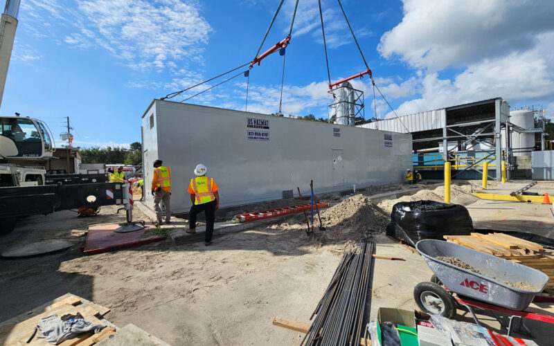 Custom Engineered Flammable Storage Duplex Modular Installation Custom Engineered Flammable Storage Duplex Modular Installation