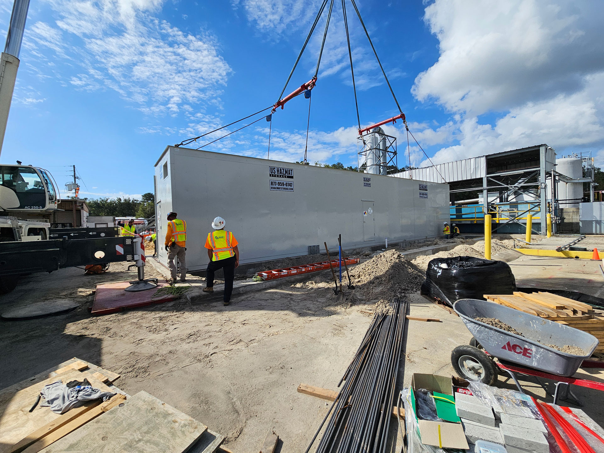 Custom Engineered Flammable Storage Duplex Modular Installation