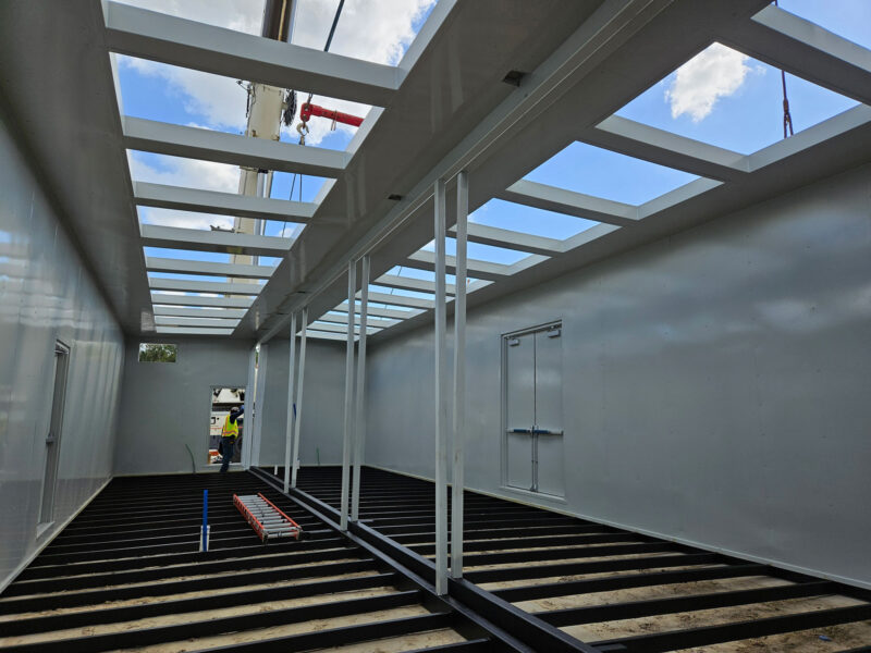 Custom Engineered Flammable Storage Duplex Modular Installation Custom Engineered Flammable Storage Duplex Modular Installation