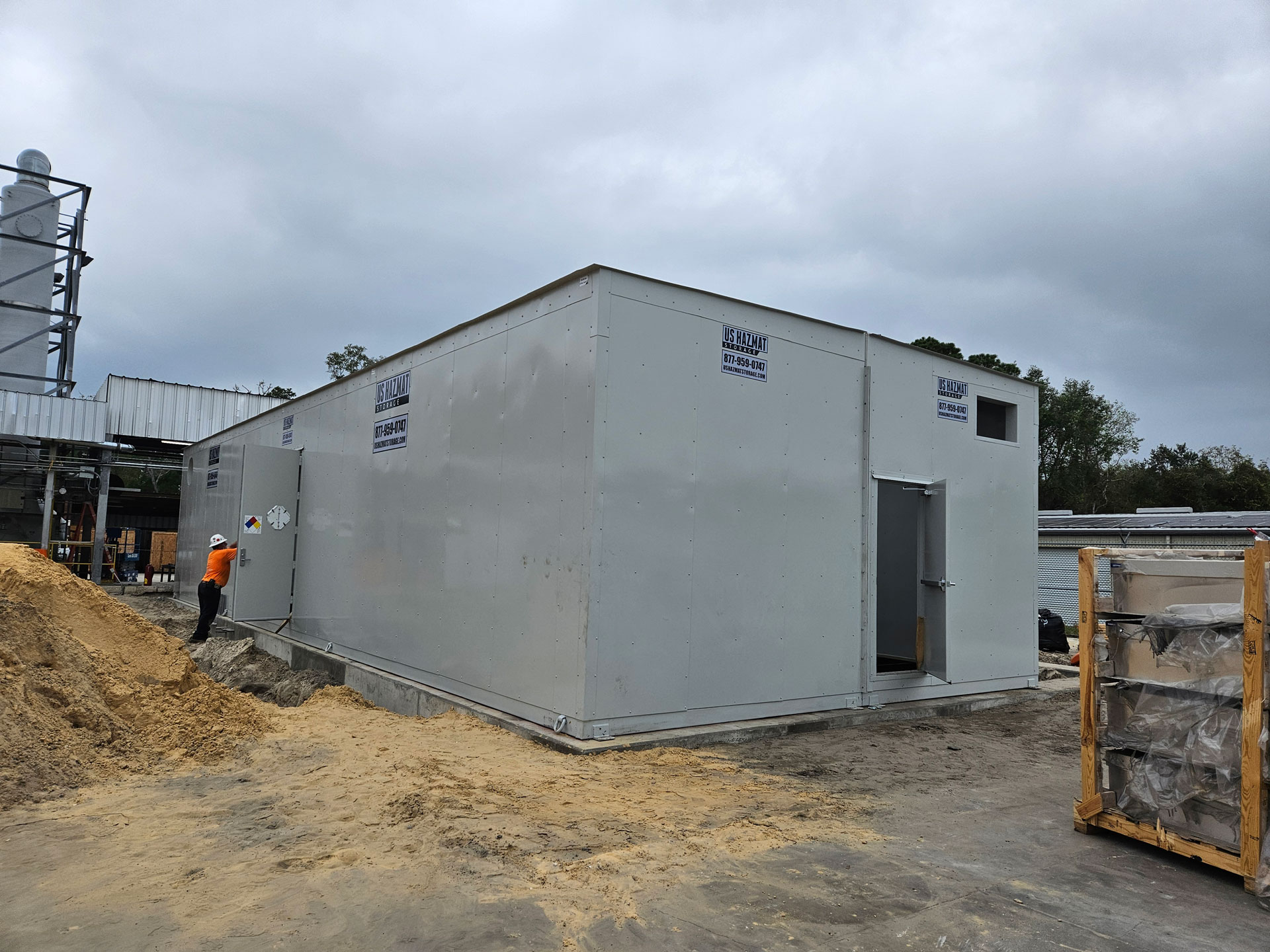 Custom Engineered Flammable Storage Duplex Modular Installation