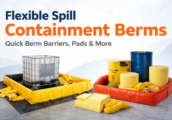 Flexible spill containment berms