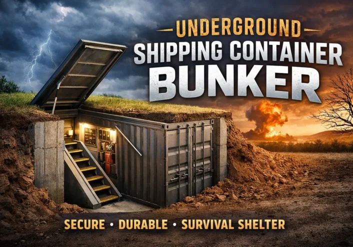 Underground Shipping Container Bunker