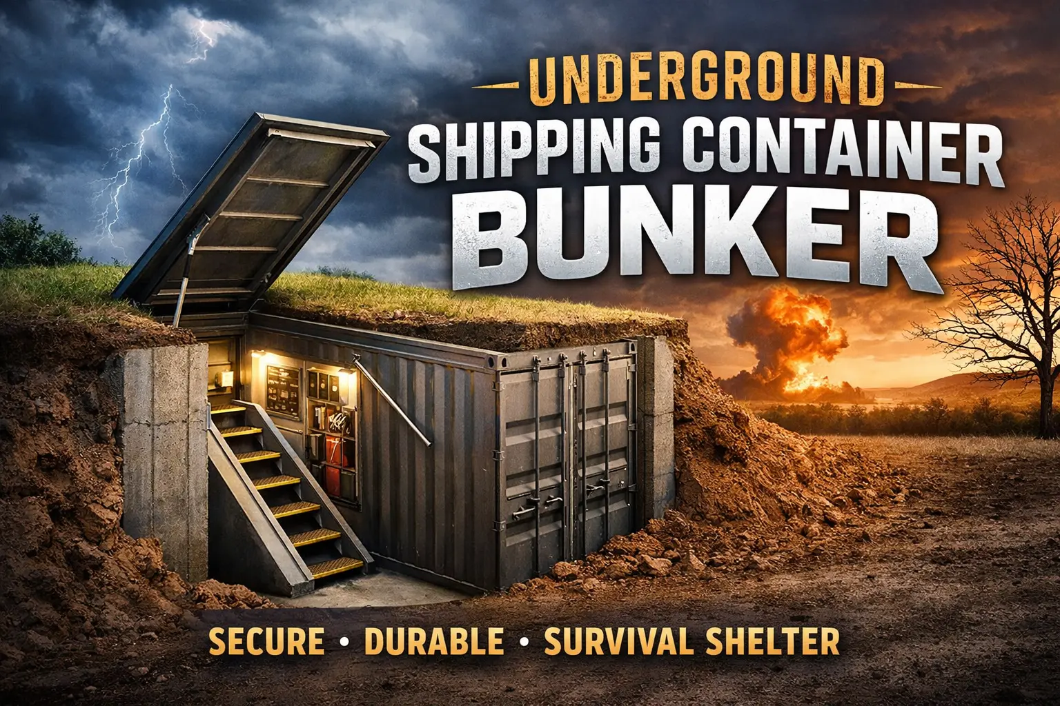 Underground Shipping Container Bunker