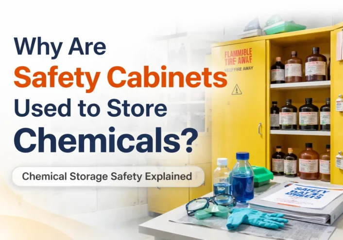Safety cabinets used to store chemicals
