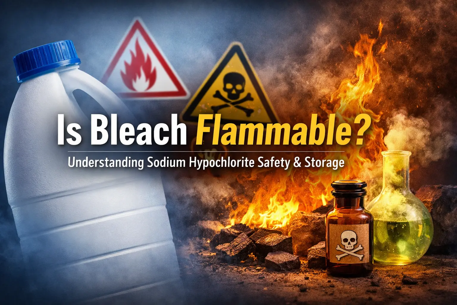 is bleach flammable?