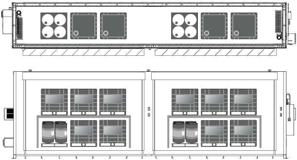 TS-3406 Tote & Barrel Storage Diagram TS-3406 Tote & Barrel Storage Diagram