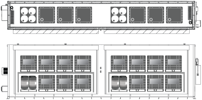 TS-4006 Tote & Barrel Storage Diagram TS-4006 Tote & Barrel Storage Diagram