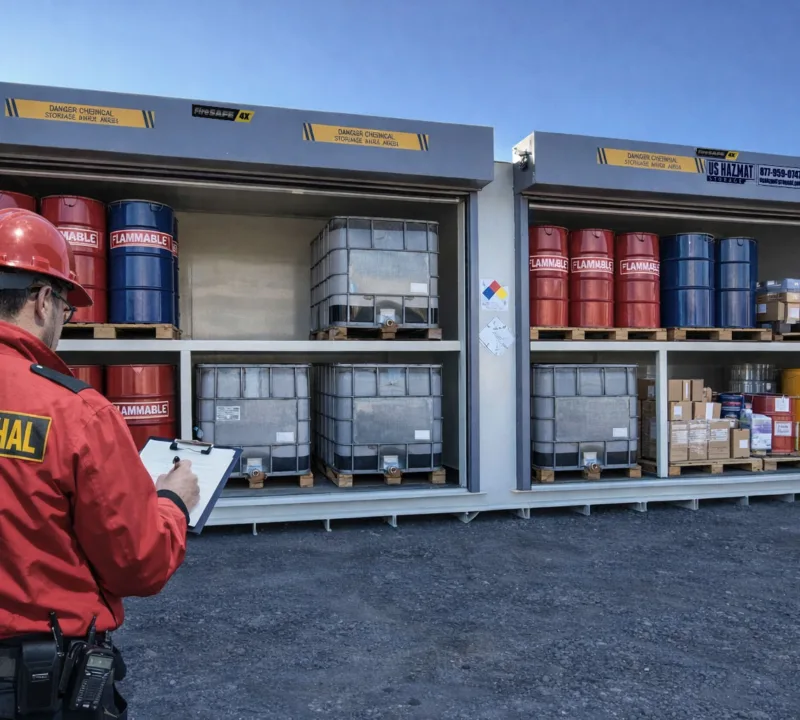 Fire Marshal inspection requirements for Hazmat Storage Compliance for your operations and facilities.