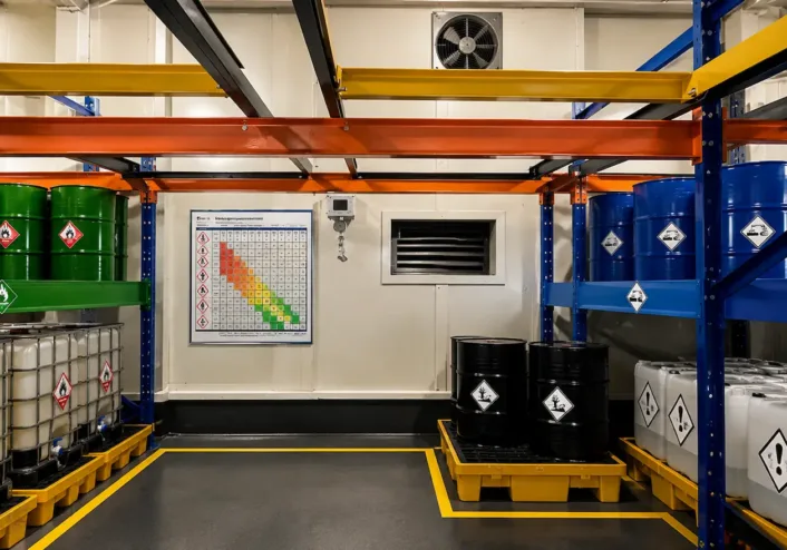 How to Use a Chemical Incompatibility Chart for Industrial Storage
